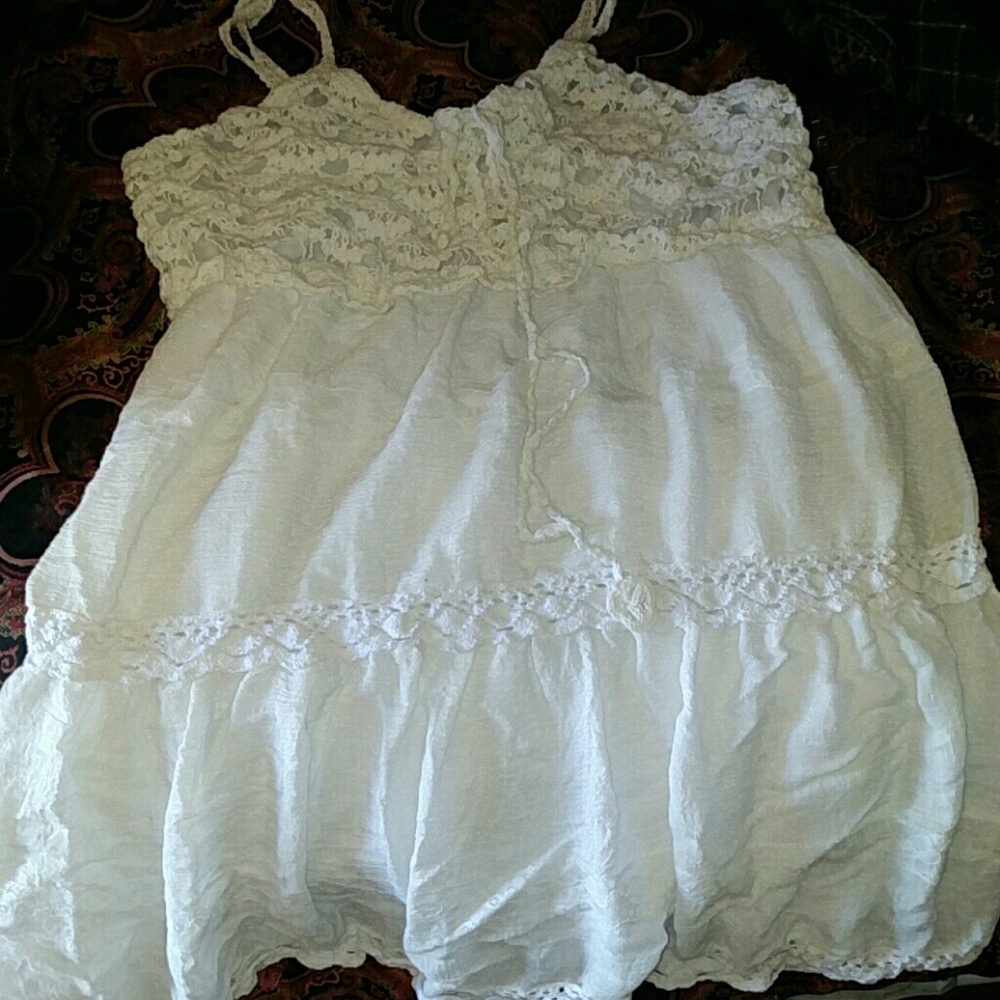 White cotten dress